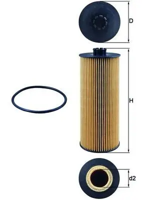 MAHLE ORIGINAL Olejový filtr OX155D