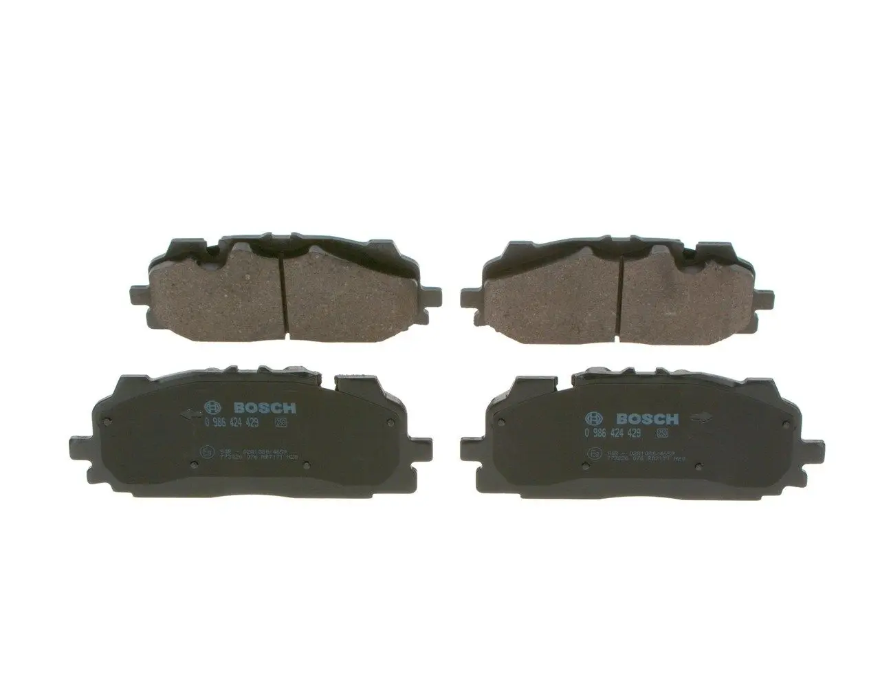 BOSCH Sada brzdových destiček, kotoučová brzda 0 986 424 429