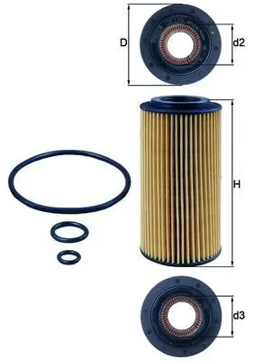 KNECHT Olejový filtr OX179D