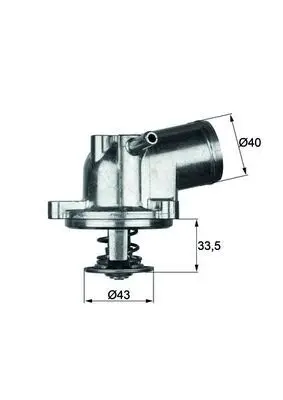 Termostat, chladivo MAHLE TI 21 87