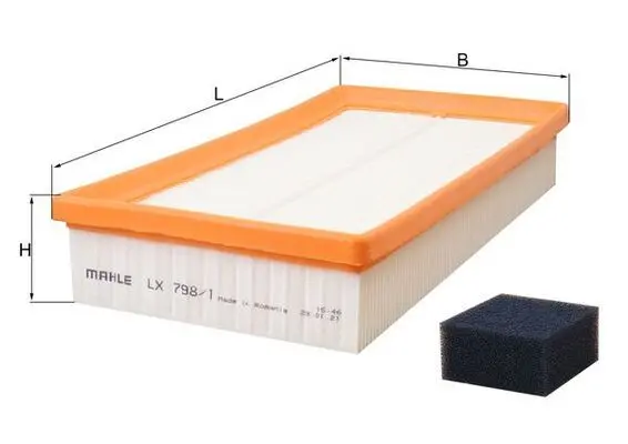 Vzduchový filtr MAHLE LX 798/1