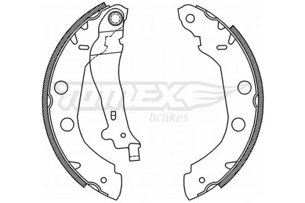 Sada brzdových čelistí TOMEX Brakes 21-01