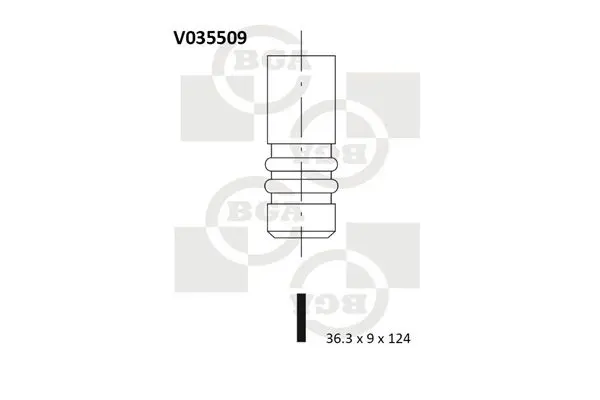 Výfukový ventil BGA V035509