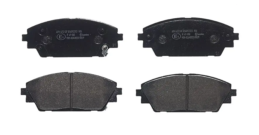 Sada brzdových destiček, kotoučová brzda BREMBO P 49 050