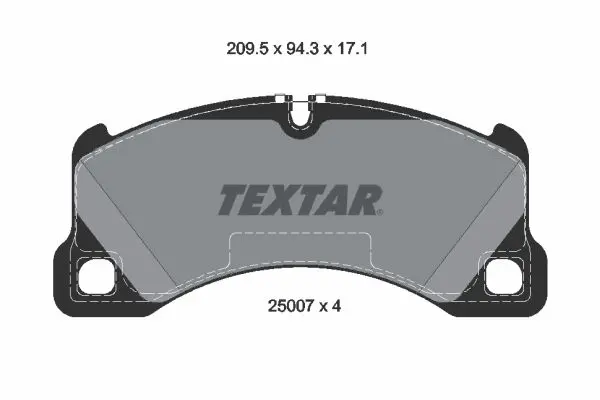 Sada brzdových destiček, kotoučová brzda TEXTAR 2500701