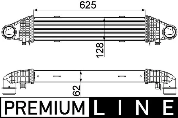 MAHLE ORIGINAL Chladič turba CI 358 000P