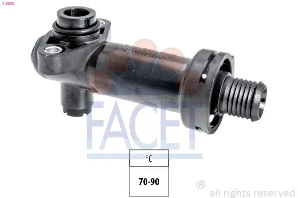 Termostat, EGR chladič FACET 7.8835