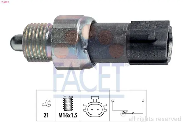 Spínač, světlo zpátečky FACET 7.6232