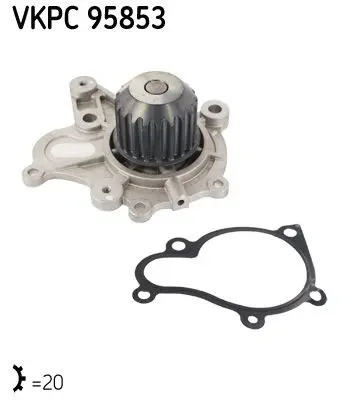 SKF Vodní čerpadlo, chlazení motoru VKPC95853
