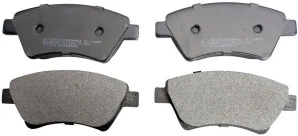 Sada brzdových destiček, kotoučová brzda DENCKERMANN B110657