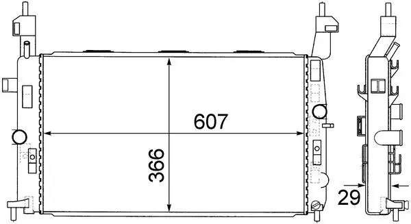 Chladič, chlazení motoru MAHLE CR 1498 000S