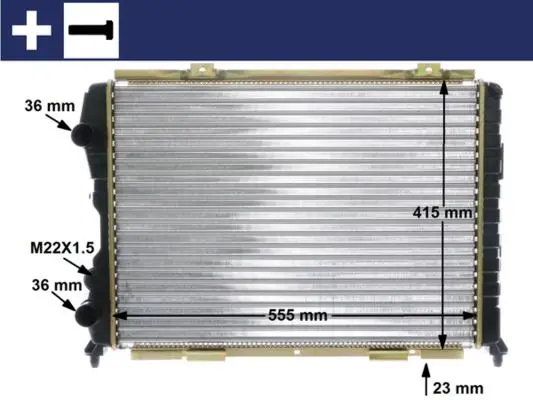 Chladič, chlazení motoru MAHLE CR 1408 000S