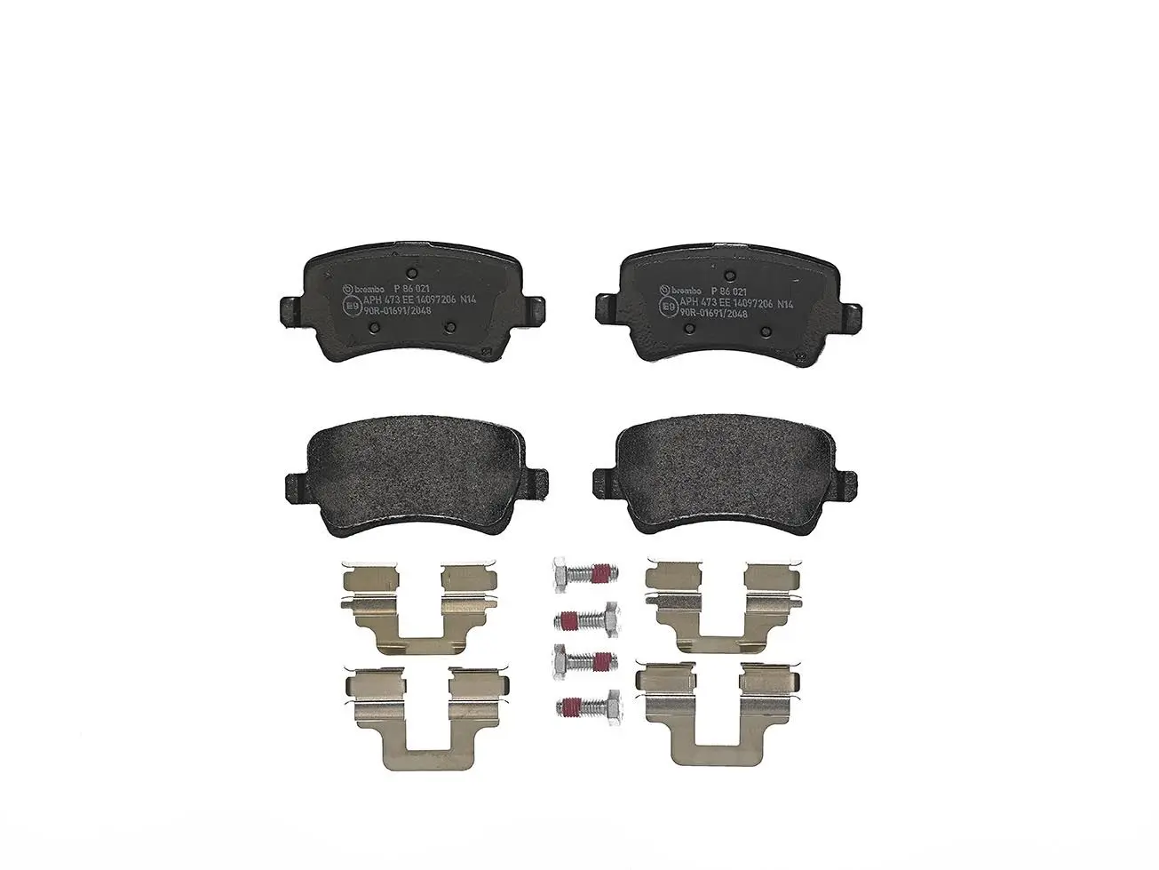 Sada brzdových destiček, kotoučová brzda BREMBO P 86 021