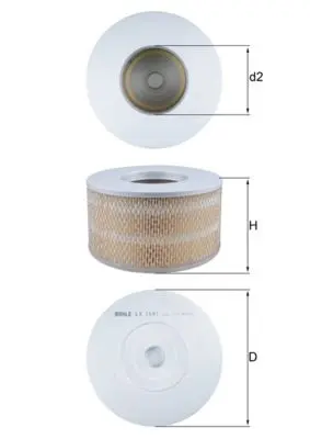 Vzduchový filtr MAHLE LX 1641