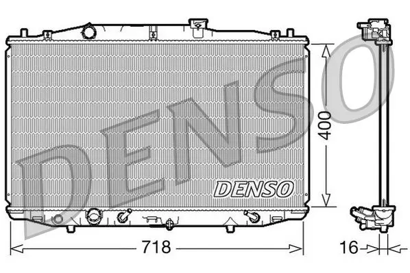 Chladič, chlazení motoru DENSO DRM40024