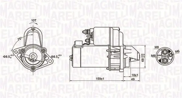 Startér MAGNETI MARELLI 063721257010