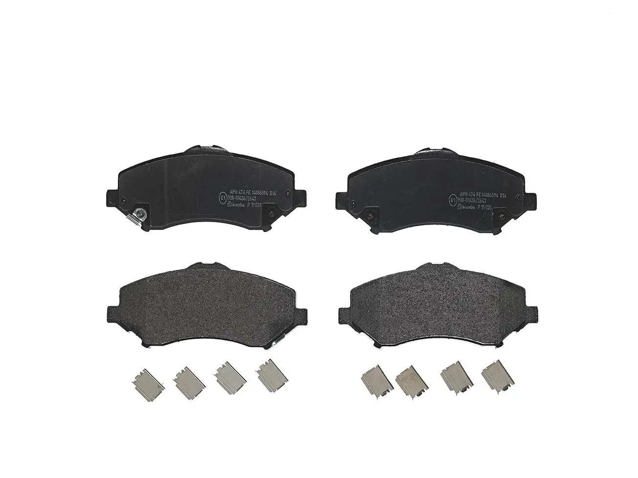Sada brzdových destiček, kotoučová brzda BREMBO P 11 025
