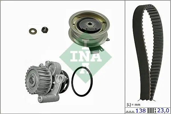 INA Vodní pumpa + sada ozubeného řemene 530017130