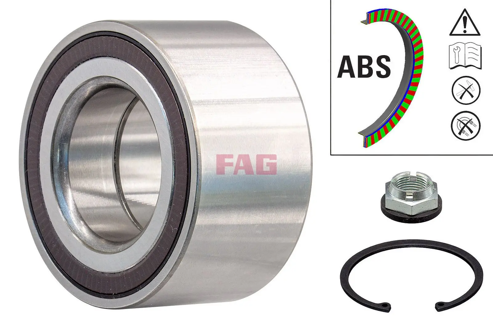 Sada ložisek kol Schaeffler FAG 713 6204 10