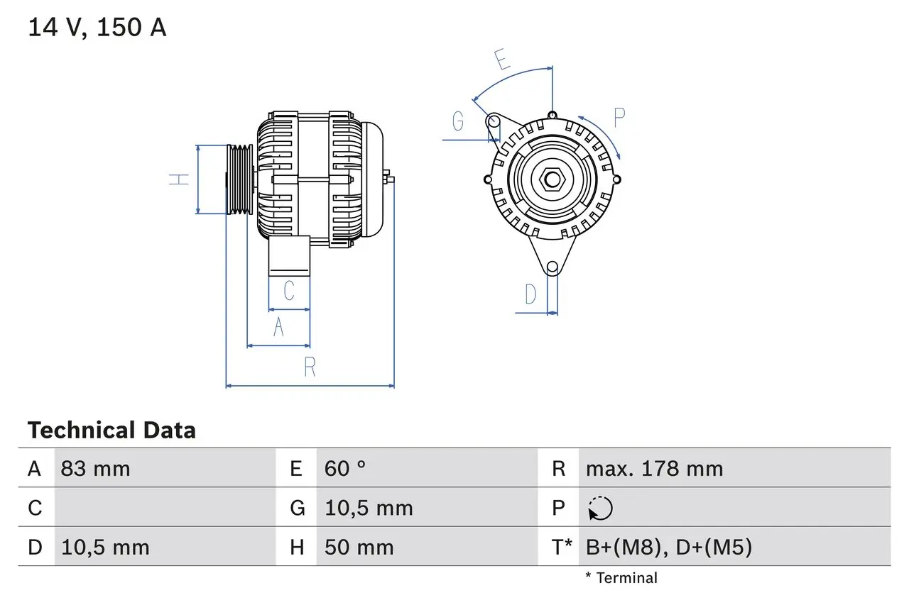 generátor BOSCH 0 986 041 520