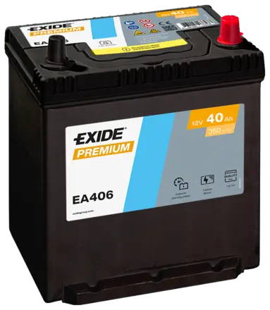 Exide Premium 12V 40Ah 350A EA406