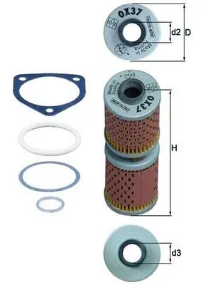 Mahle olejový filtr MAHLE pro modely s olejovým chladičem dvoudílný BMW R 45 S 78-85, R 45 N 78-85, R 50 /5 69-73, R 60 /5 69-73, R 60 /6 73-76, R 60