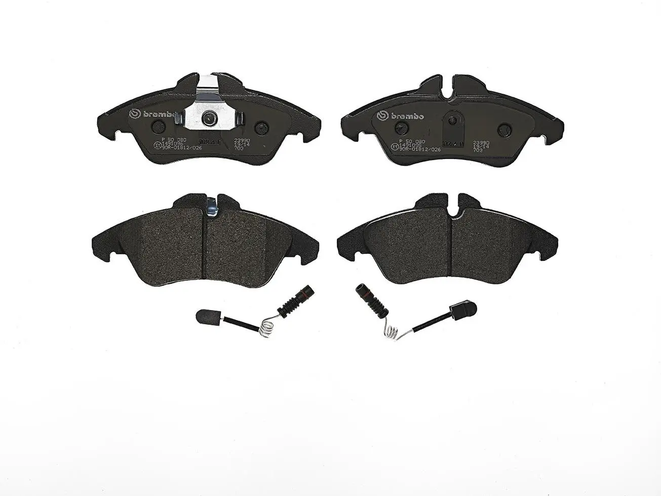 Sada brzdových destiček, kotoučová brzda BREMBO P 50 080