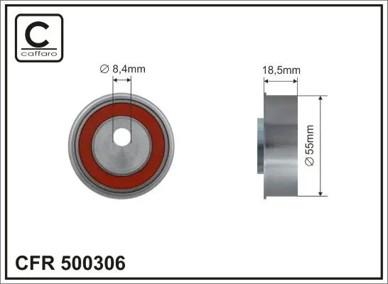 Vratná/vodicí kladka, ozubený řemen CAFFARO 500306