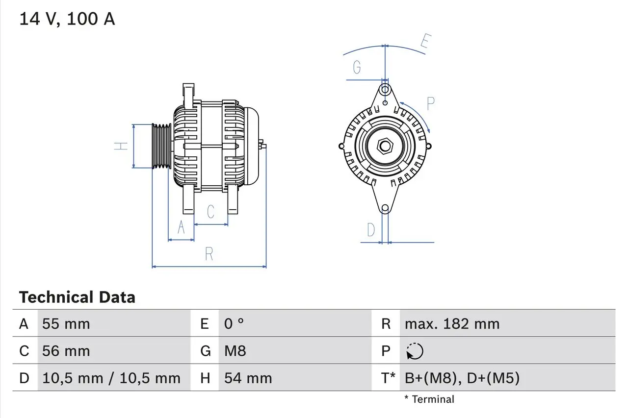 generátor BOSCH 0 986 042 740