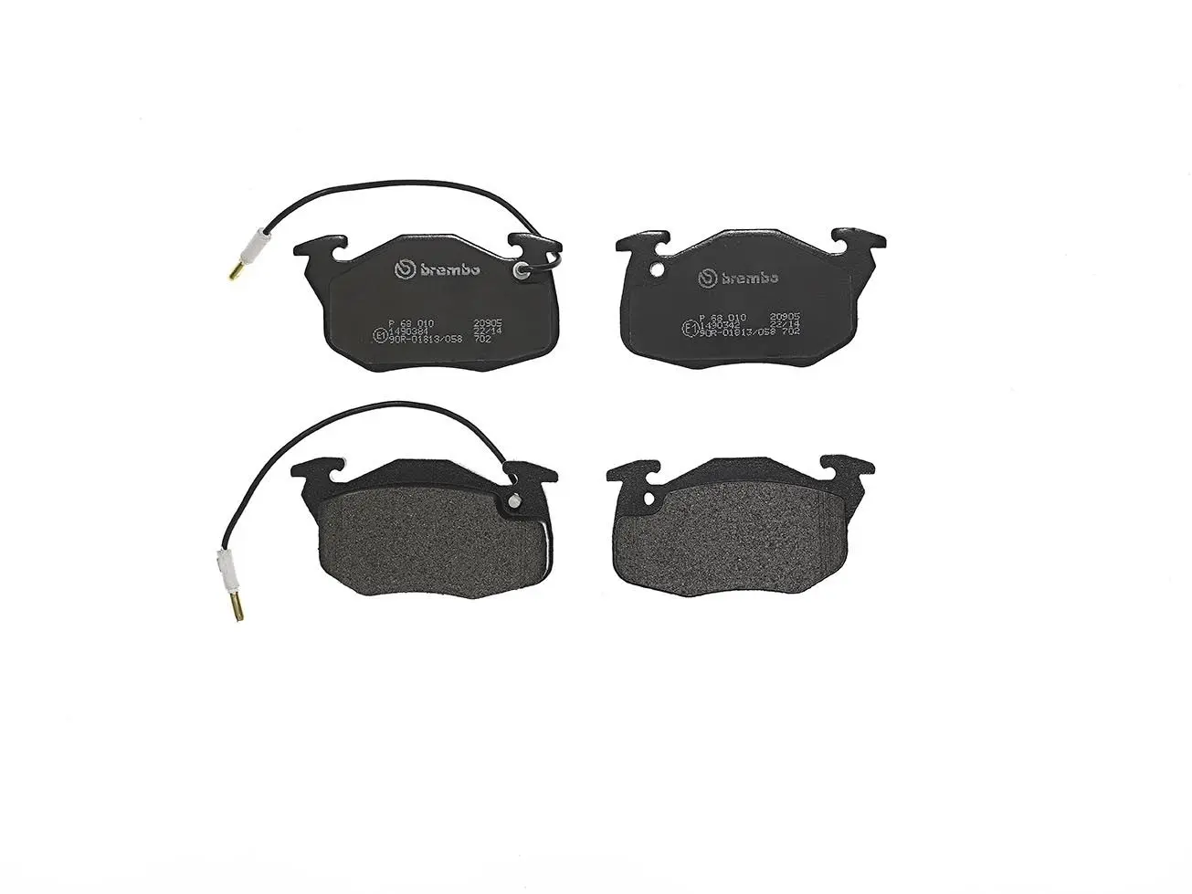 Sada brzdových destiček, kotoučová brzda BREMBO P 68 010