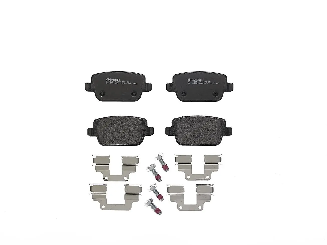 Sada brzdových destiček, kotoučová brzda BREMBO P 44 017