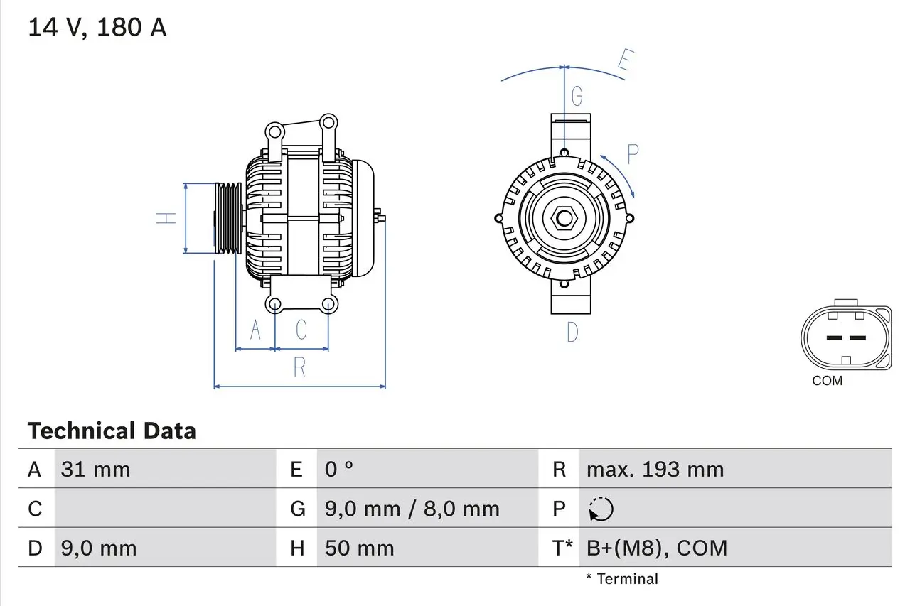 BOSCH Generátor 0 986 083 220
