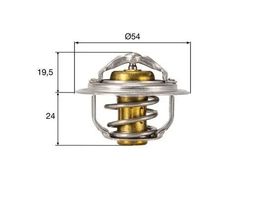 Termostat, chladivo MAHLE TX 212 82D