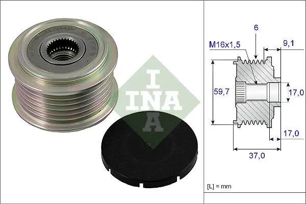 Předstihová spojka Schaeffler INA 535 0017 10