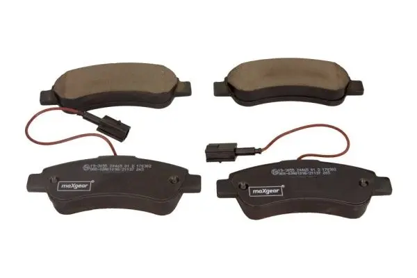Sada brzdových destiček, kotoučová brzda MAXGEAR 19-3055