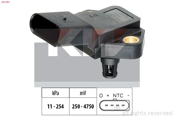 Snímač barometrického tlaku vzduchu KW 493 083