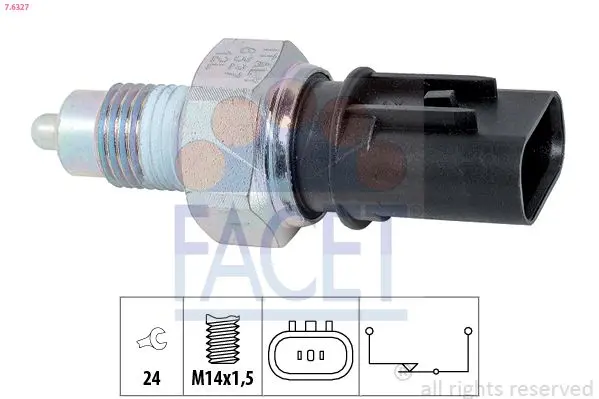 Spínač, světlo zpátečky FACET 7.6327