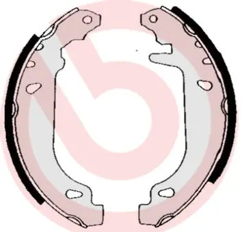 Sada brzdových čelistí BREMBO S 68 520