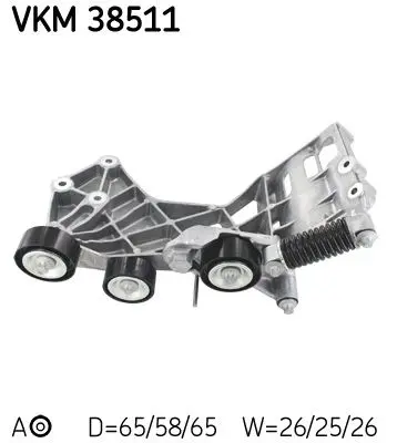 Napínák, žebrovaný klínový řemen SKF VKM 38511