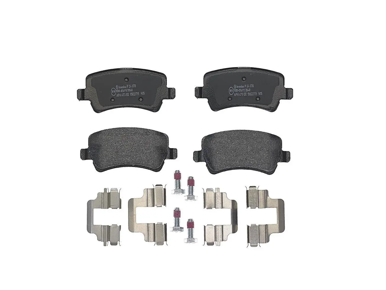 Sada brzdových destiček, kotoučová brzda BREMBO P 24 078