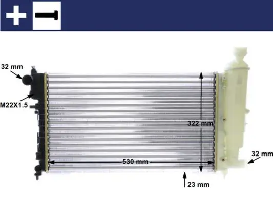 Chladič, chlazení motoru MAHLE CR 468 000S