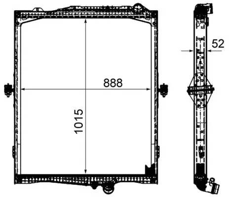 Chladič, chlazení motoru MAHLE CR 2095 000P