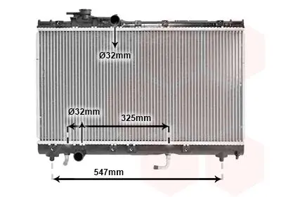Chladič, chlazení motoru VAN WEZEL 53002350
