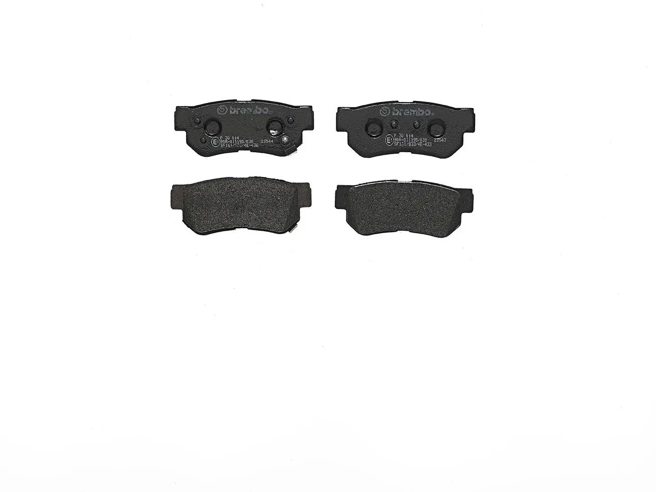 Sada brzdových destiček, kotoučová brzda BREMBO P 30 014