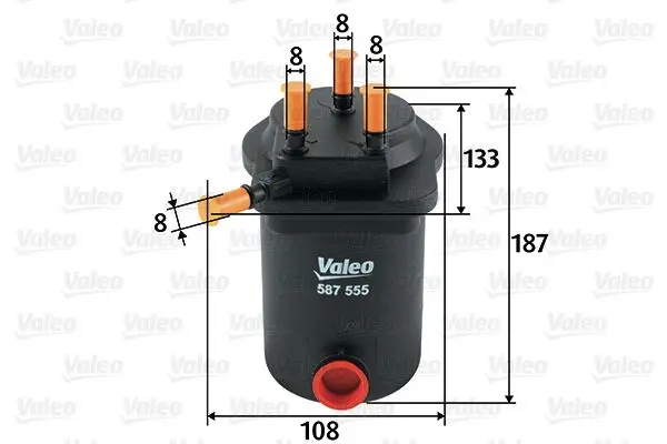 Palivový filtr VALEO 587555