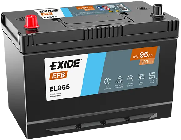 Autobaterie Exide Start-Stop EFB, 12V, 95Ah, 800A, EL955