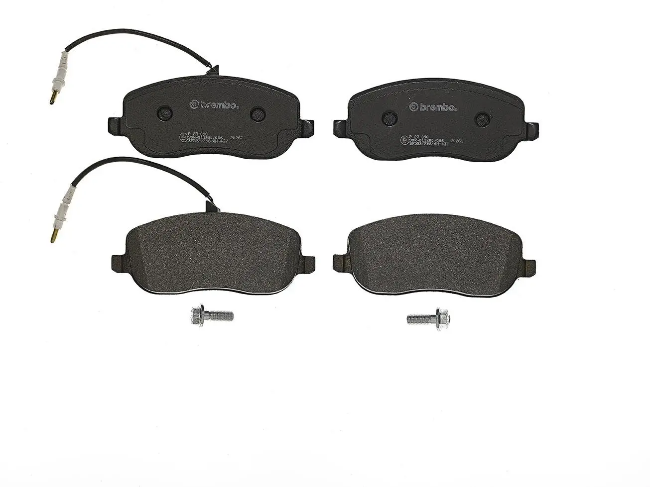 Sada brzdových destiček, kotoučová brzda BREMBO P 23 090