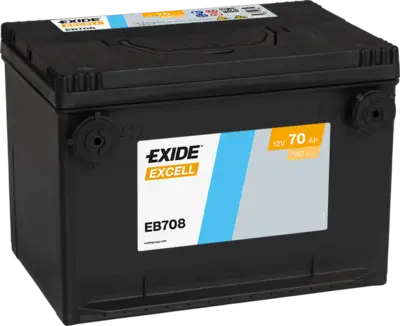 Exide Excell 12V 70Ah 740A EB708