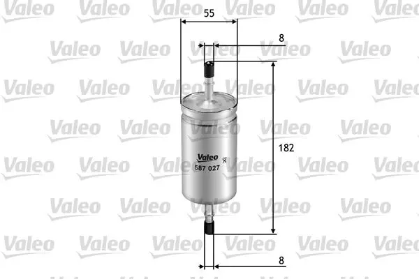 VALEO Palivový filtr 587027