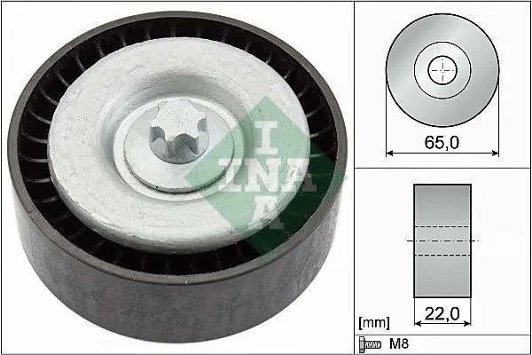 Vratná/vodicí kladka, klínový žebrový řemen Schaeffler INA 532 0667 10